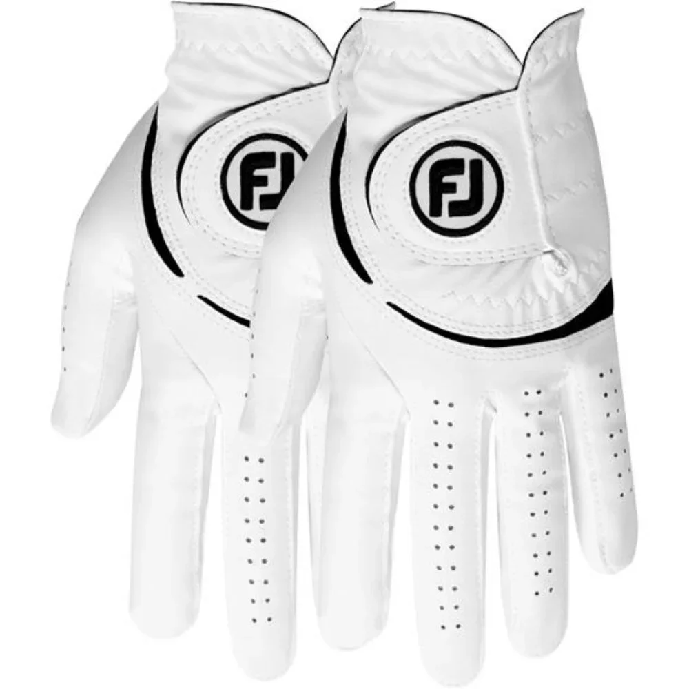 Mens Golf Gloves 2 Pack WeatherSof Soft Breathable Comfortable Grip Adjustable